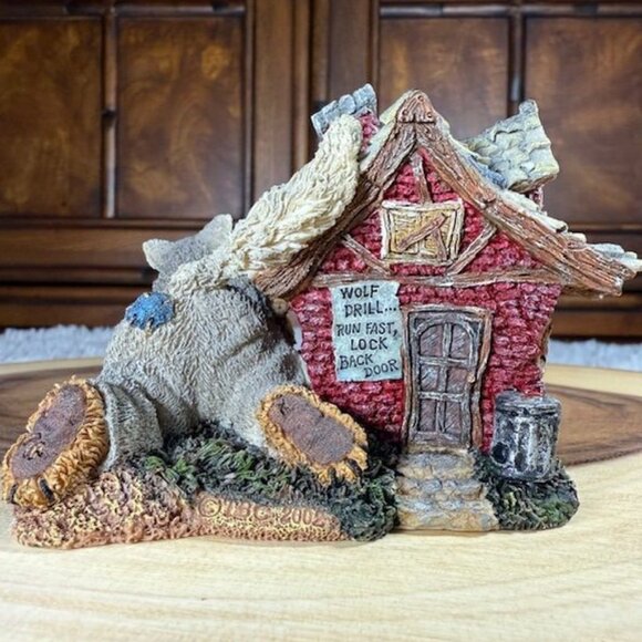 Vintage Boyds Bears Huff P. Wolf with Bacon, Porkchop & Hamlet Classic Bearytale - Picture 6 of 13